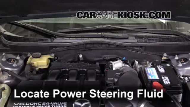 2010 Mazda 6 S 3.7L V6 Líquido de dirección asistida Controlar nivel de líquido